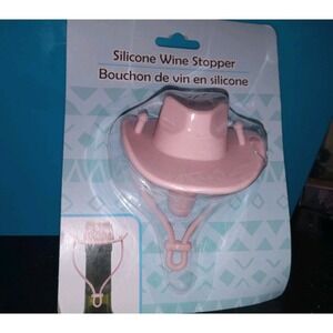 Pink Cowgirl Hat Silicone Wine Stopper Bottle Stopper For Wine Bottles Western